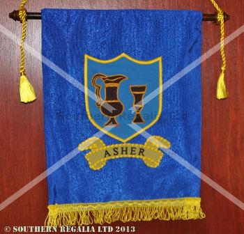 Royal Arch Tribal Banner / Ensign - Asher - Click Image to Close